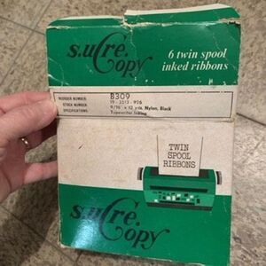 Burroughs B309 Pack of 6 Twin Spool Inked Ribbons